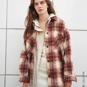 Zara Plaid Shacket/Overshirt - Size M